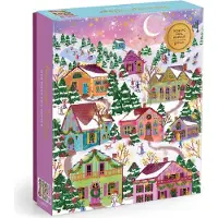 Joy Laforme Snowcap Village 1000 Piece Foil Puzzle
