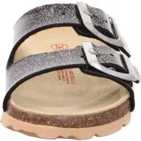 Superfit Kids' Fussbettpantoffel Black Combi