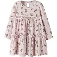 Lil´ Atelier Lil' Atelier Klänning - NmfGayo - Tystnad Violet/Apple Rose - - 2 år (92) - Klänning