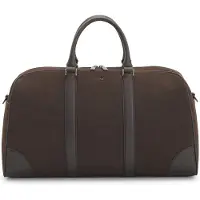 HUGO Recycled-leather holdall with detachable shoulder strap