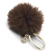 BOSS Key ring with pompom and Double-B-monogram charm