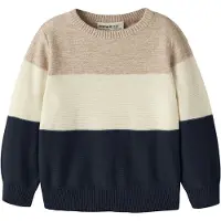 Name it Tröja 'NMMVOHAN' kräm / kitt / mörkblå