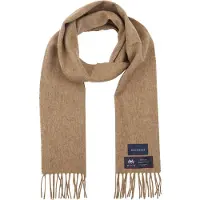 Suitable Halsduk Rutig Merinoull Beige