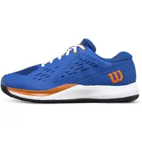 Wilson Rush Pro Ace Junior Tennissko - Deja Vu Blå/Orange Tiger/Vit, Storlek 5.5