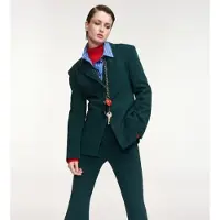 Essentiel Antwerp för kvinnor. KNIGHTLY Mörkgrön figursydd Knightly-blazer (36), Klassisk, Polyester