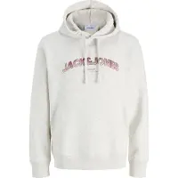 Jack & Jones Sweatshirt 'JJAVERY' burgunder / vitmelerad