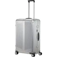 BOSS | Samsonite silver-tone aluminium suitcase 76cm