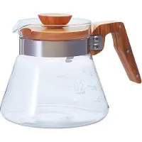 Hario VCWN-60-OV, 0,6 l, Glas, Rostfritt stål, Trä, Rostfritt stål, Transparent, Trä, 182 mm, 128 mm, 121 mm
