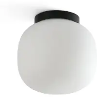 Faro Taklampor , Amelia, dimbara, Svart, Badrum, Glas, Modern