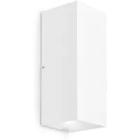 Wever & Ducre Vägglampa utomhus Train 2.0, dimbar, Vitt / opal, Aluminium / grå / zink, Modern, Utomhusvägglampa
