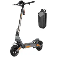 KUKIRIN Elektrisk sparkcykel G2 10 däck 500W motor Helt fjädrad Elektrisk sparkcykel för vuxna 48V 15,6AH LCD-display Max belastning 120 kg Svart Bag/Shipped separately svart