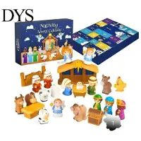 Mud in your eye Interaktiv julöverraskningsleksak 24 dagar Födelsekalender för barn, Nedräkningspresent Barn med miniatyrfigurer, Högtidsaktiviteter Barn 1 Set