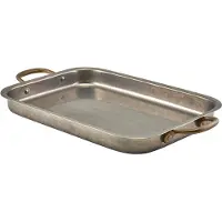 Genware Vintage Steel Djup Bricka 33 x 23,5 Cm