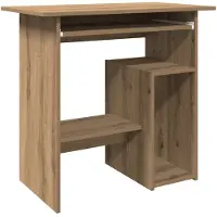 vidaXL Skrivbord artisan ek 80x45x74 cm konstruerat trä