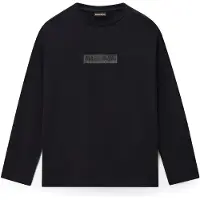 Napapijri New Box Logo T-shirt Med Lång ärm