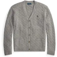 Ralph Lauren för män. 710B22611003 Kardigan i ull och kashmir, grå (S), Casual