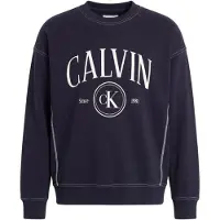 Calvin Klein Jeans Sweatshirt marinblå / vit