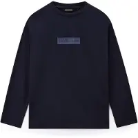 Napapijri New Box Logo T-shirt Med Lång ärm