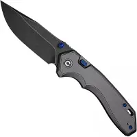 CIVIVI Elite Brova CE25093-1, Blackwashed CPM S35VN, Gray Aluminum, pocket knife