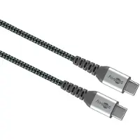 Goobay USB-C / USB-C Kabel - 0.5m - Rymdgrå / Silver