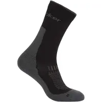 Icebreaker - Vandringskläder - M Merino Hike+ Light Crew Black Obsidian för UnisexUll - Storlek 39-41,5 - Svart