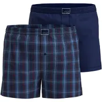 Tom Tailor Boxershorts blå / marinblå / mörkröd / vit