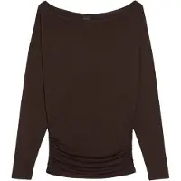 Bershka T-shirt mörkbrun