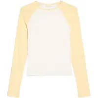 Bershka T-shirt gul / vit