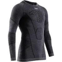 X-Bionic - Underställ - Symbio Merino Shirt LS M Rhino Grey för UnisexUll - Storlek L - Grå