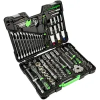 JBM Tool Case With Zinc Plated Sockets 132 Pieces Verktygssats