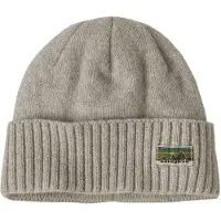Patagonia - Mössor - Brodeo Beanie OG Legacy Label Crisp Grey för UnisexNylon - Grå