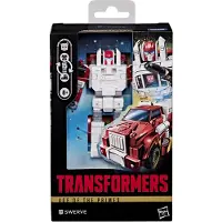 Hasbro Åldern av Primes Swerve, Deluxe Class 4.5-tums förvandlingsfigur, Robotleksaker för 8+