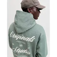 Jack & Jones Sweatshirt 'JORNORREBRO' jade / vit