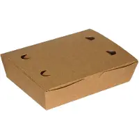 MultiLine Pølseask Stor 200x140x50 Mm Brun/vit 100 St.