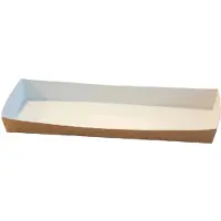 MultiLine Pølsebricka 200x90x20 Mm Med Kant Brun 100 St.