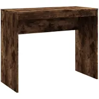 vidaXL Skrivbord rökfärgad ek 90x40x72 cm konstruerat trä