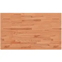 vidaXL Bordsskiva 100x60x1,5 cm rektangulär massivt bokträ