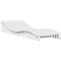 vidaXL Chaiselong, Patio Solstol, Trädgårds Säng, Solsäng Pool Terrass Balkong, Modern, Vit Trä 832581