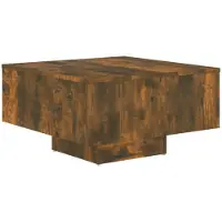 vidaXL Soffbord, Rökfärgad Ek, 60X60X31,5 Cm