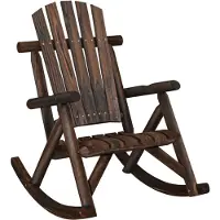vidaXL Gungstol för trädgården 69x96x101 cm massivt granträ