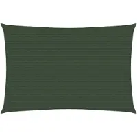 vidaXL Solsegel 160 g/m² mörkgrön 5x6 m HDPE