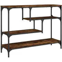 Super Merchant Vidaxl Konsolbord, Rökfärgad Ek, 100X30X75 Cm