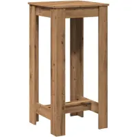 vidaXL Barbord artisian-ek 51x50x103,5 cm konstruerat trä
