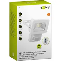 Goobay 53878, Vit, IP44, Gjuten aluminium, Glas, Metall, Plast, 0,1 ms, 10 W, LED
