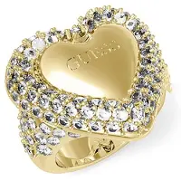 GUESS Beloved Pave Heart Ring
