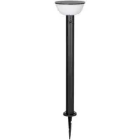 LINDBY LED-solcellsdriven vägbelysning Obintu, svart, 63 cm, sensor Obintu , dimbar, Svart, Metall, Modern