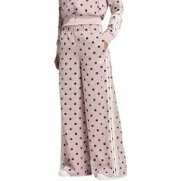 Adidas Originals Satin Polka Dots Wide Leg Byxor, storlek Medium