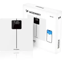 Wozinsky smart badrumsvåg vit / Bluetooth personvåg med app / digital våg med BMI och 8 användare