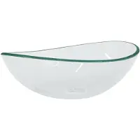 vidaXL Handfat härdat glas 54,5x35x15,5 cm transparent