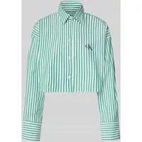 Calvin Klein Cropped Pyjama Top Cotton Poplin